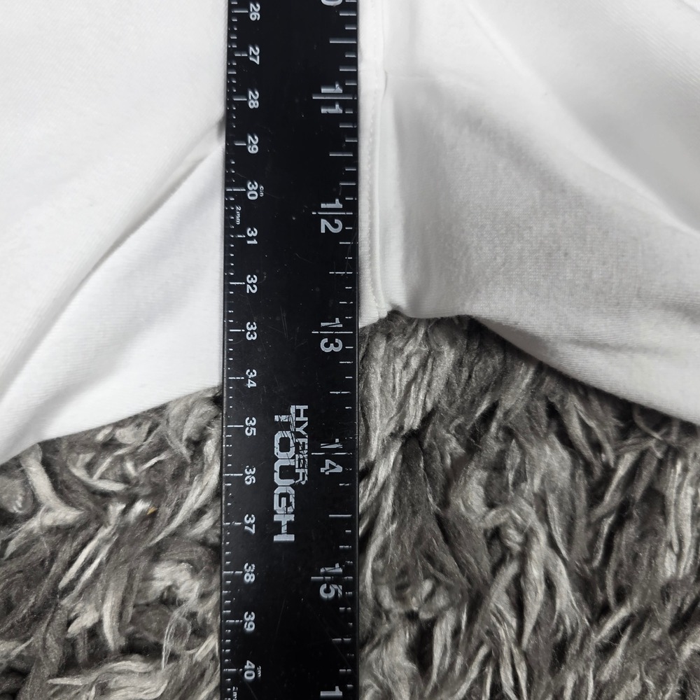 Eileen Fisher White Cotton Spandex Drawstring Jogger Pants Large Made in USA - Picture 10 of 10